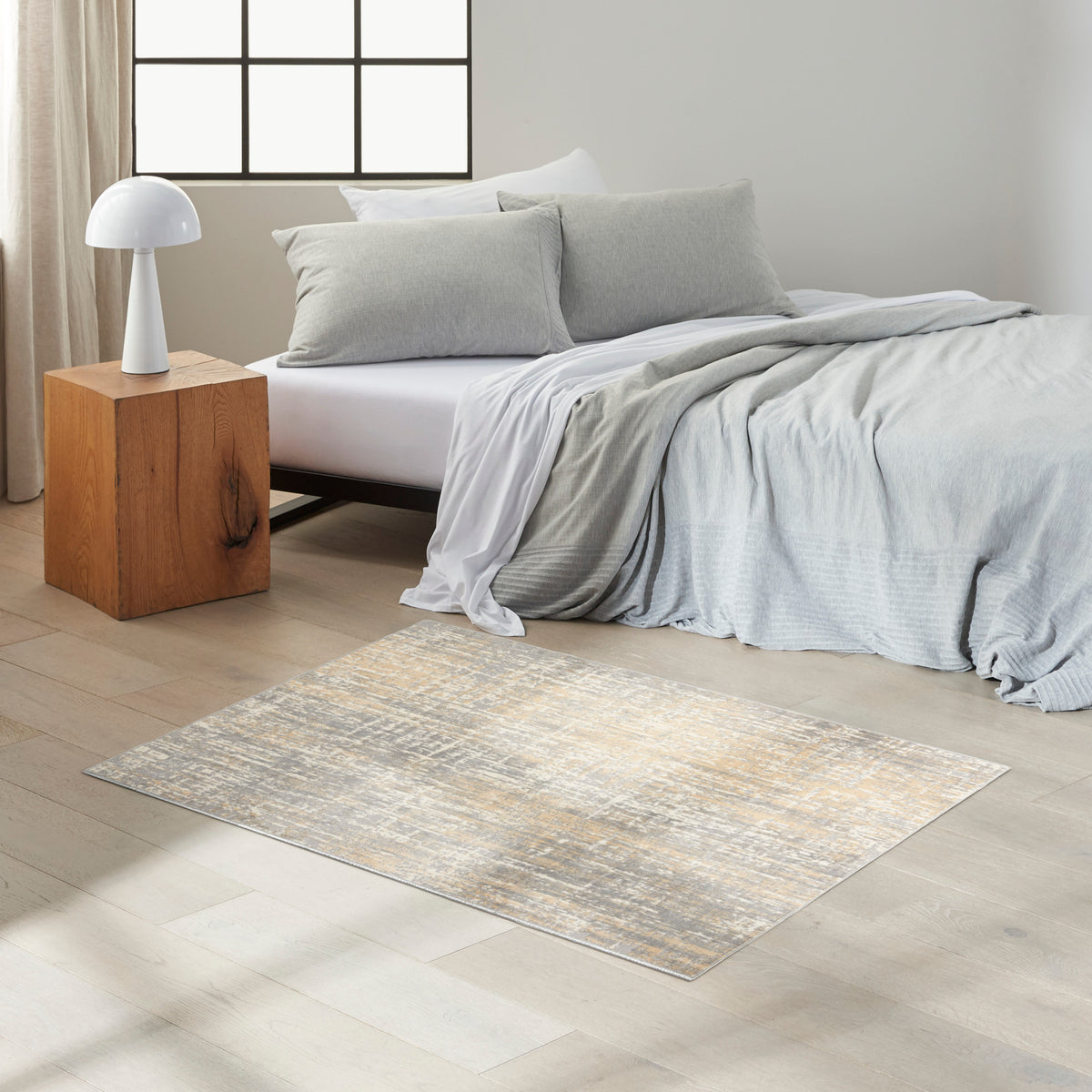 CK005 Enchanting ECH04 Grey Beige Rug - room scene