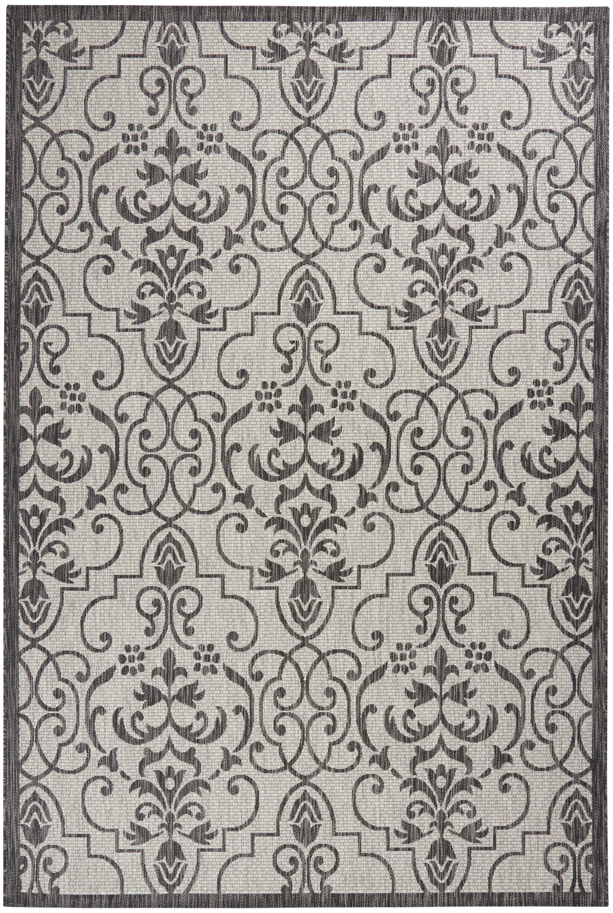 Country Side CTR04 Ivory Charcoal Rug - Rectangle