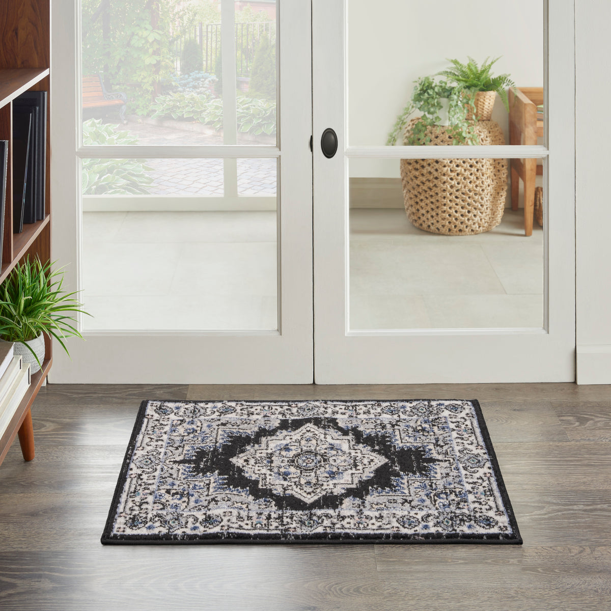 Passion PSN03 Black Ivory Rug - room scene