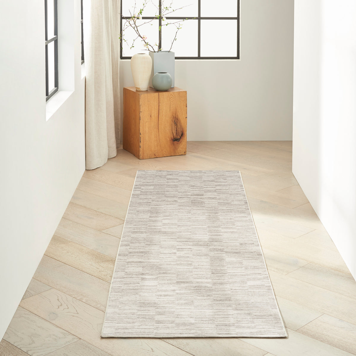 CK029 Captivating CVT02 Ivory Grey Rug - room scene