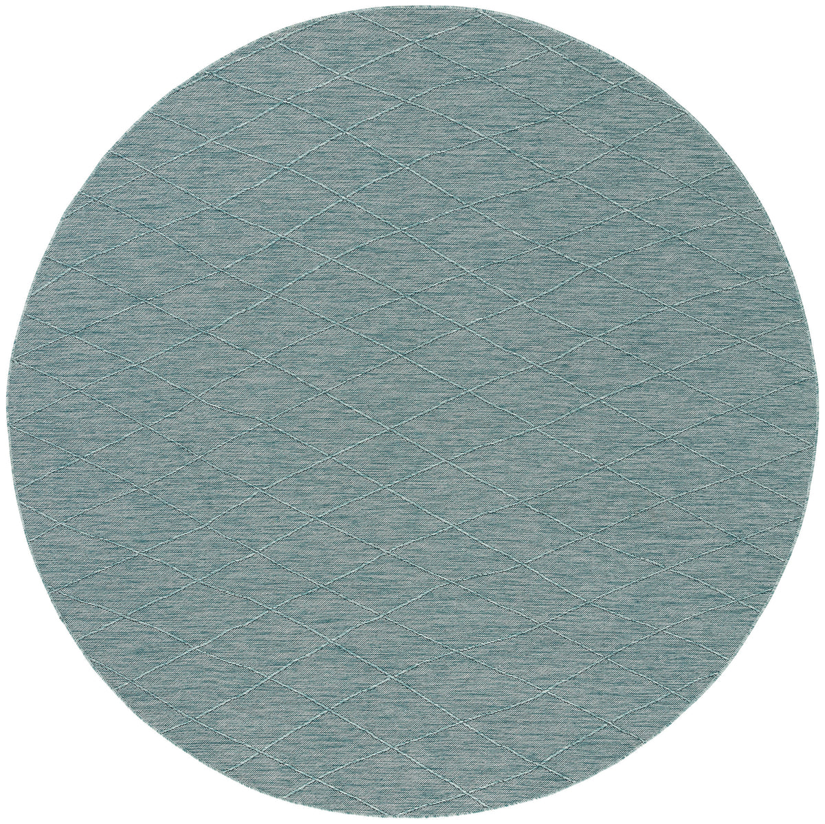 Washable Solutions WSL01 Aqua Rug - Round