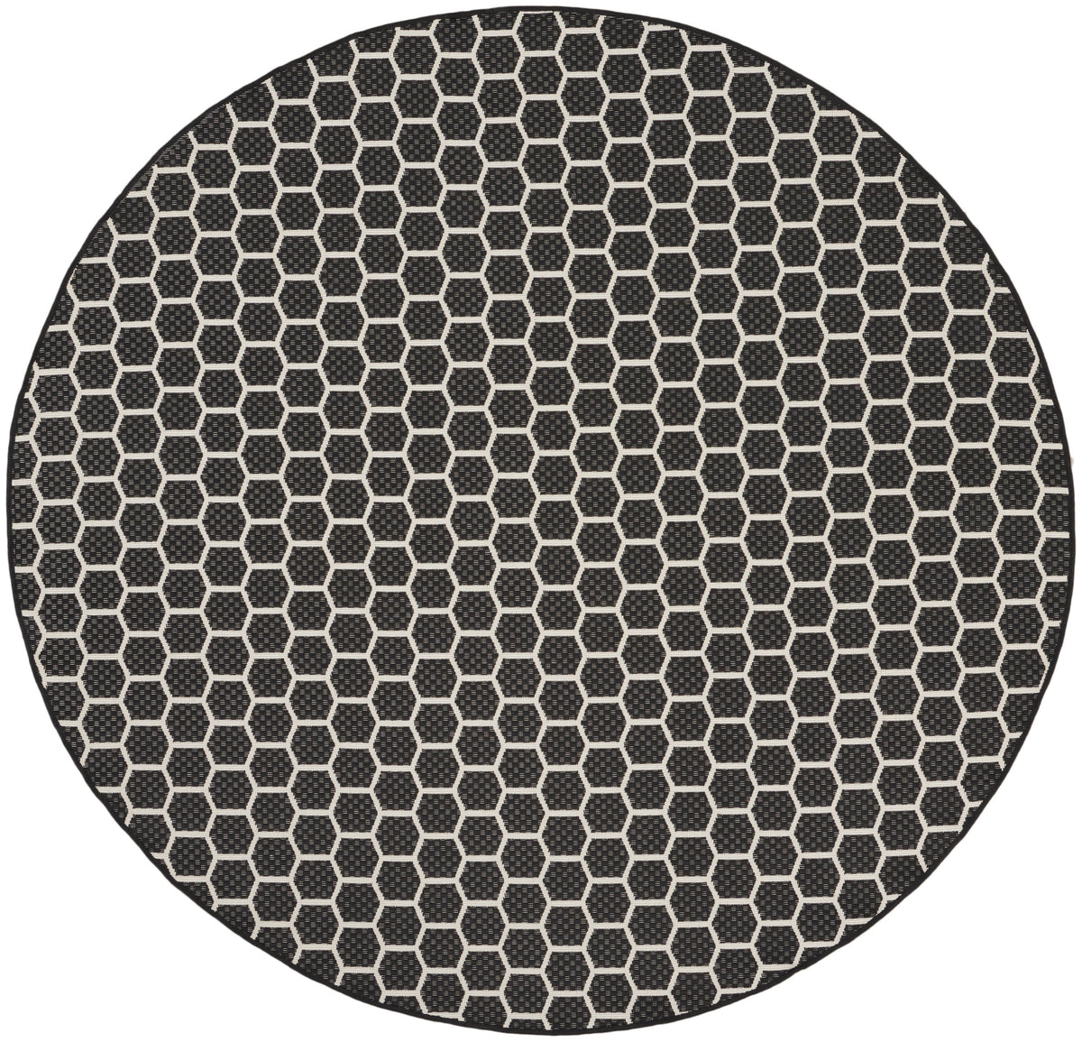 Twist Reversible TWS01 Black Rug - Round