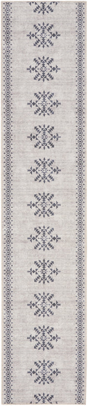 New Concept Washables SR109 Ivory Charcoal Rug - Runner