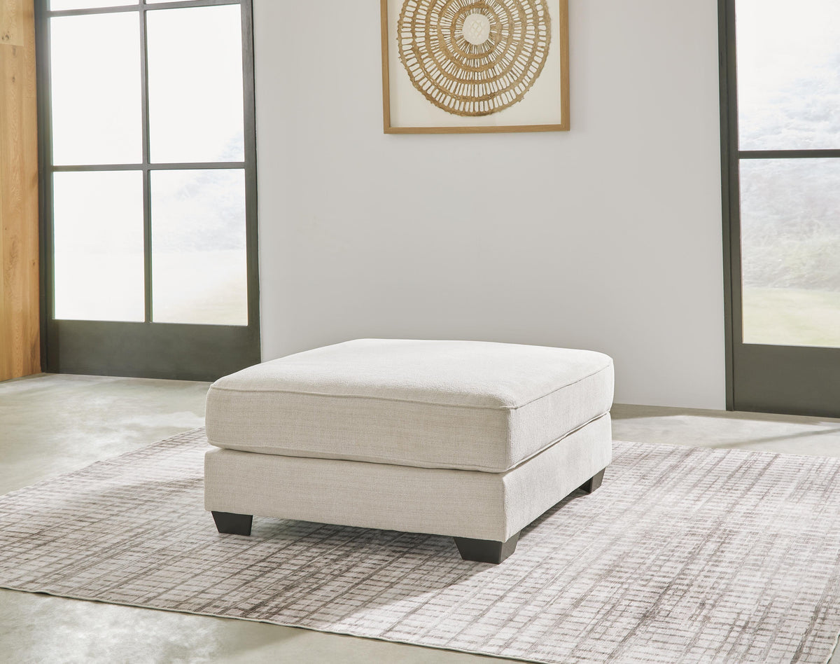 Lerenza Oversized Accent Ottoman Chenille