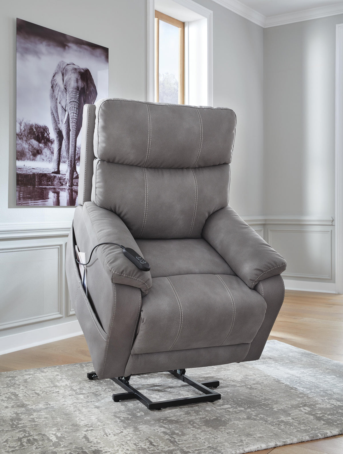 Next-Gen Durapella Power Lift Recliner Microfiber