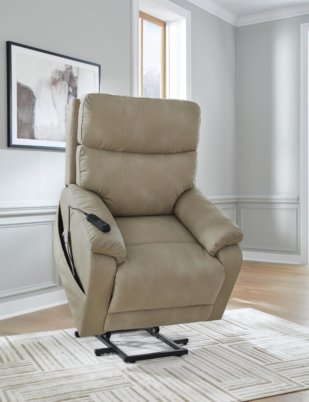 Next-Gen Durapella Power Lift Recliner Microfiber