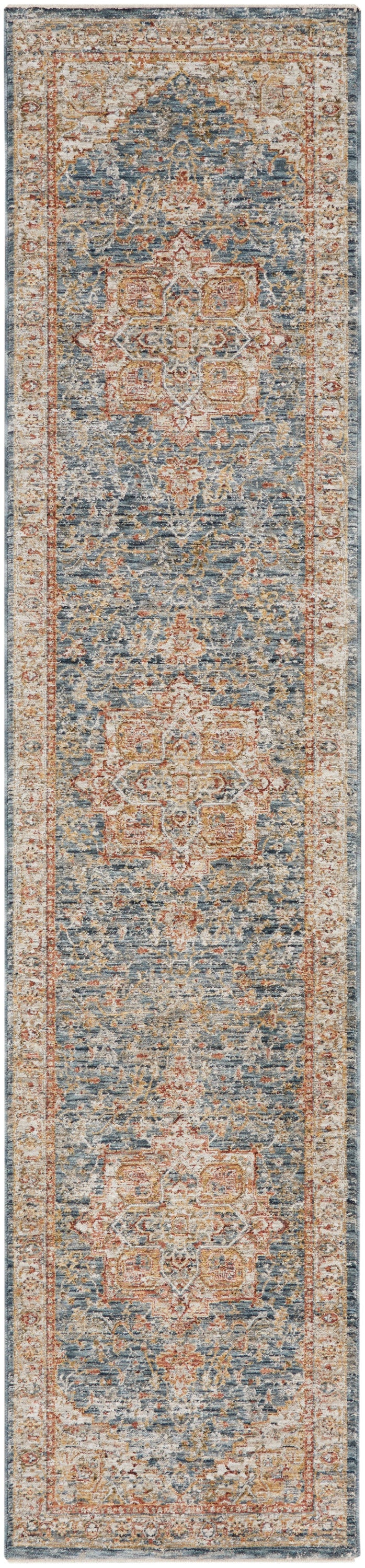 Sahar SHR06 Ivory Blue Rug - Runner