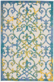 Aloha ALH21 Ivory Blue Rug - Rectangle