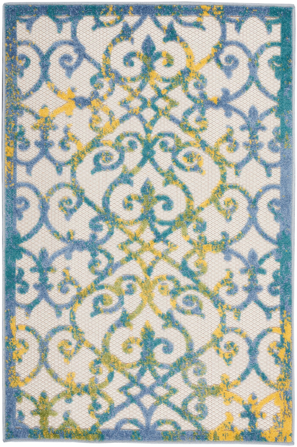 Aloha ALH21 Ivory Blue Rug - Rectangle