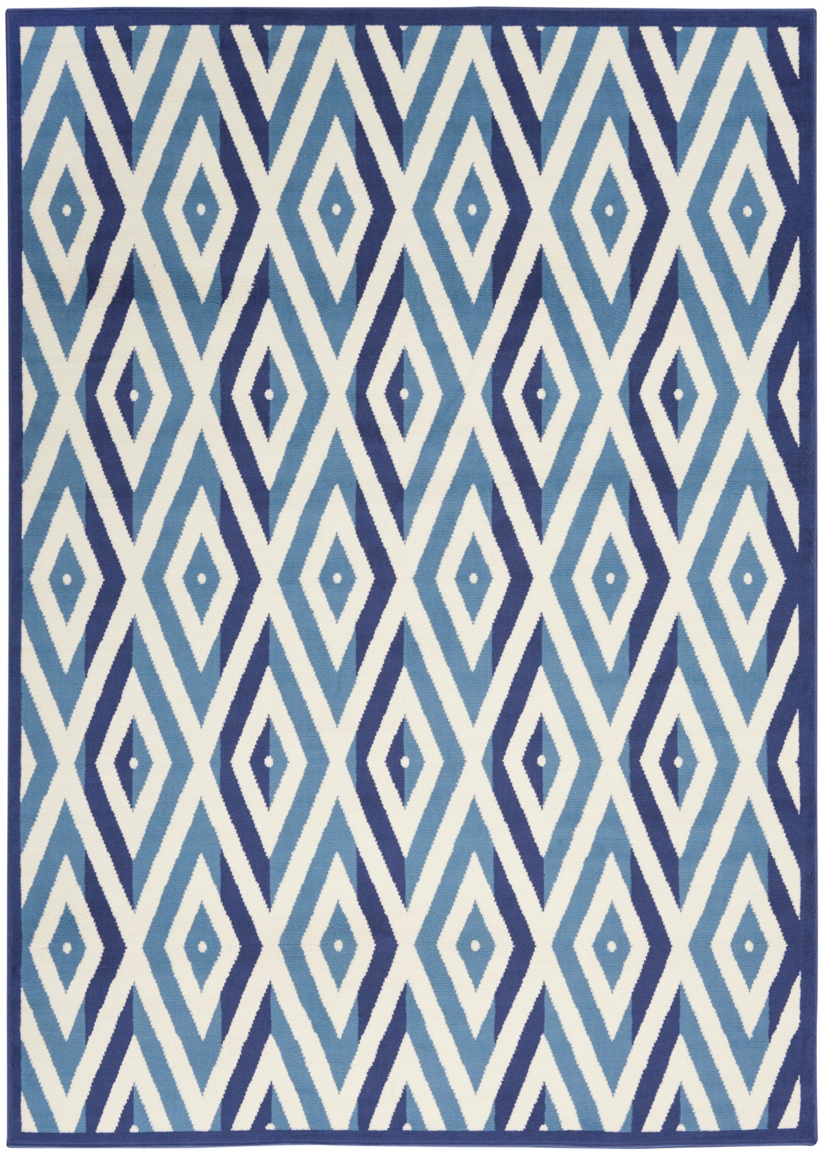 Grafix GRF18 White Blue Rug - Rectangle