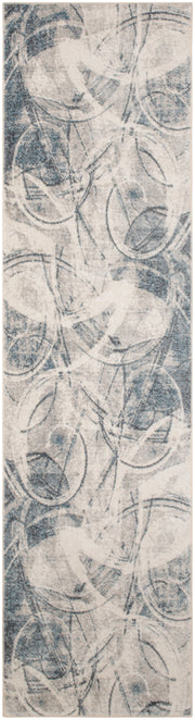 Astra Machine Washable ASW14 Silver Blue Rug - Runner