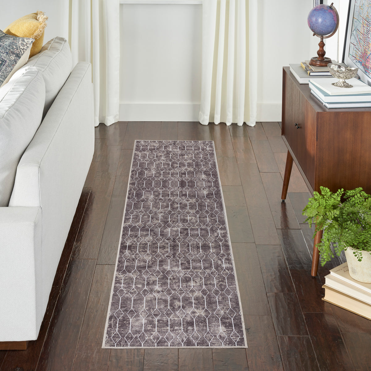 New Concept Washables SR107 Mocha Rug - room scene