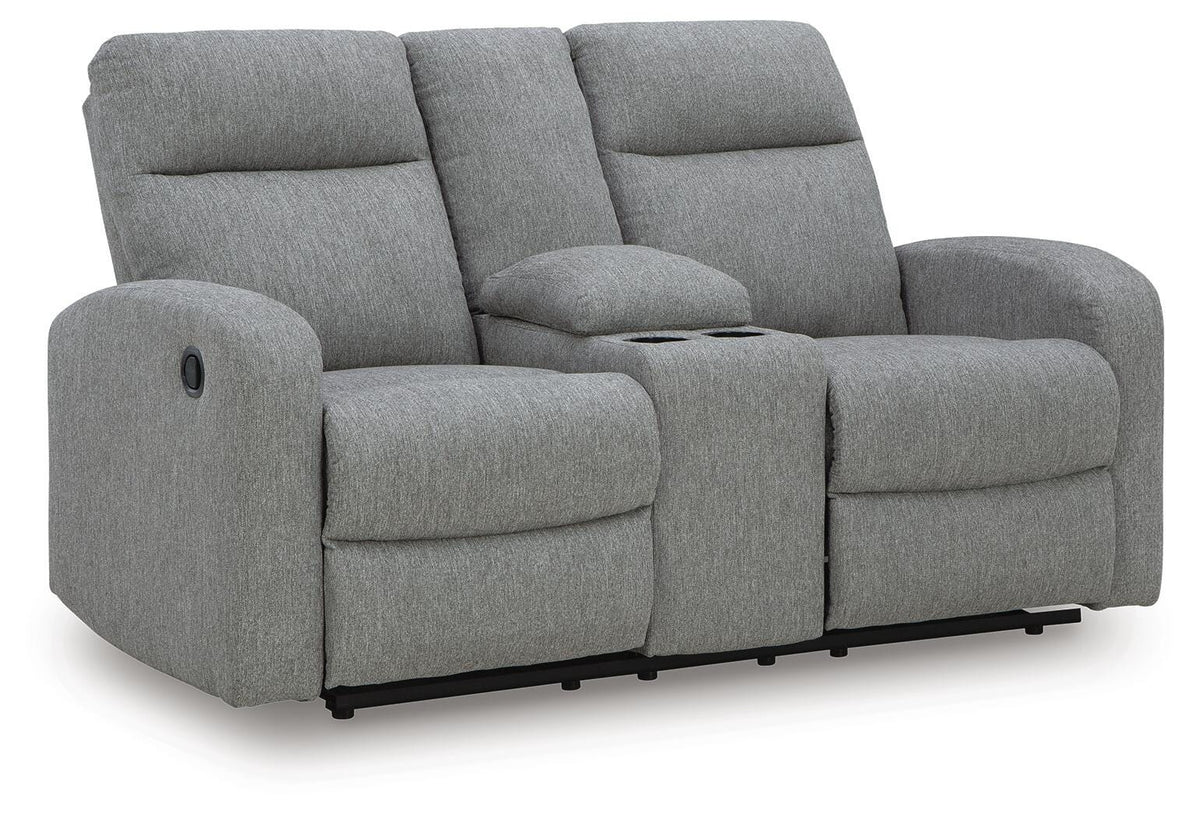 Gauntlet DBL Rec Loveseat w/Console Chenille