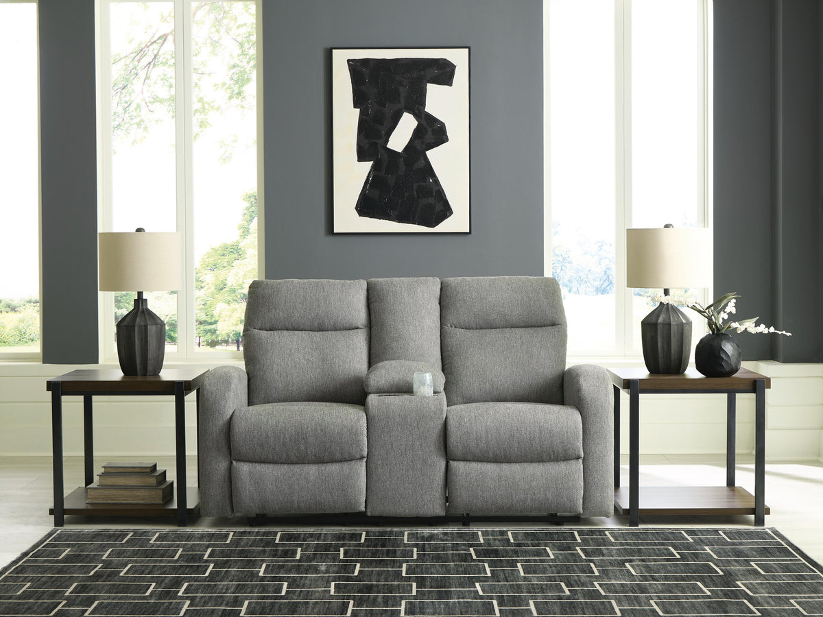 Gauntlet DBL Rec Loveseat w/Console Chenille