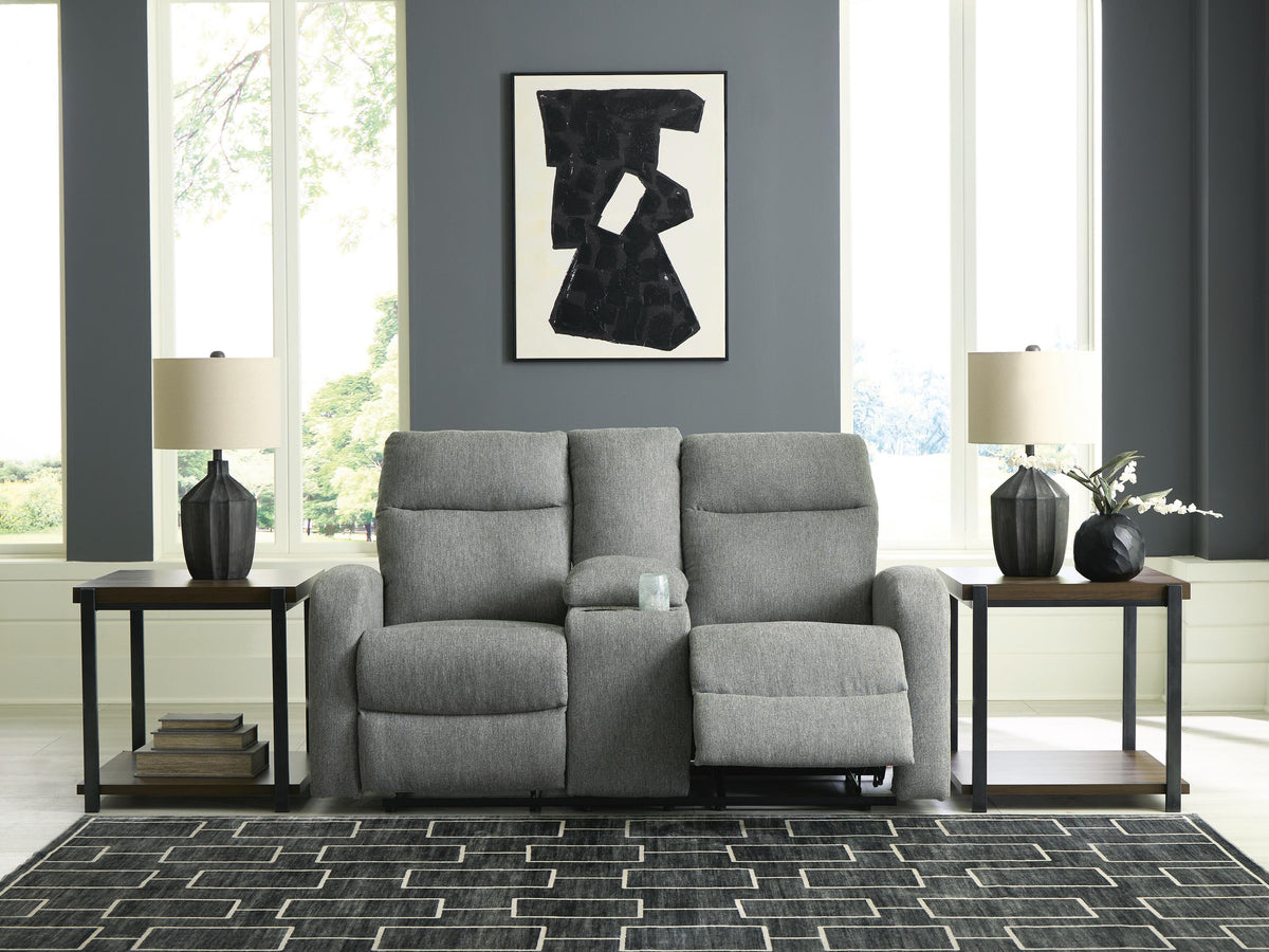 Gauntlet DBL Rec Loveseat w/Console Chenille