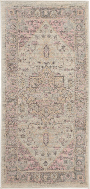 Tranquil TRA06 Ivory Pink Rug - Rectangle