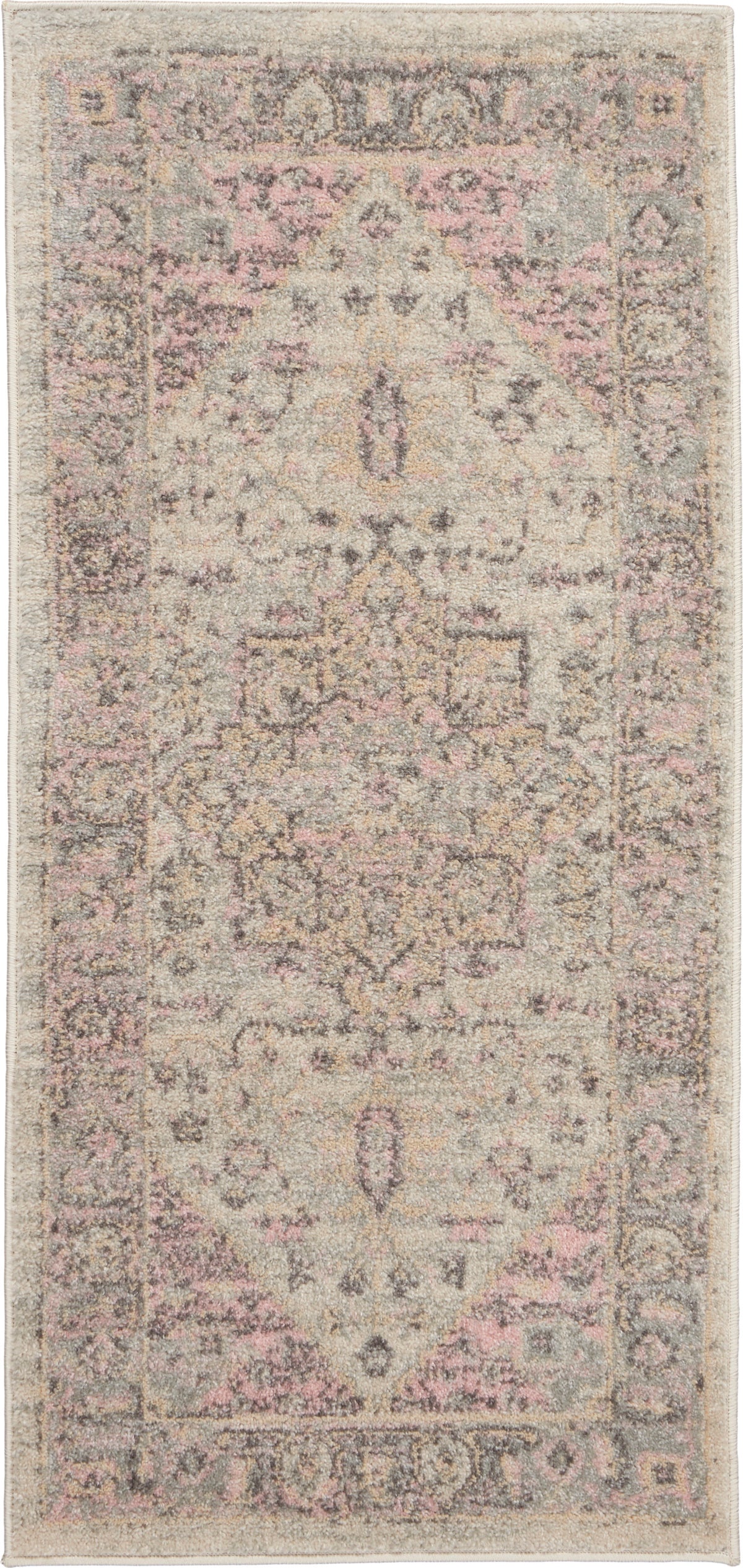 Tranquil TRA06 Ivory Pink Rug - Rectangle
