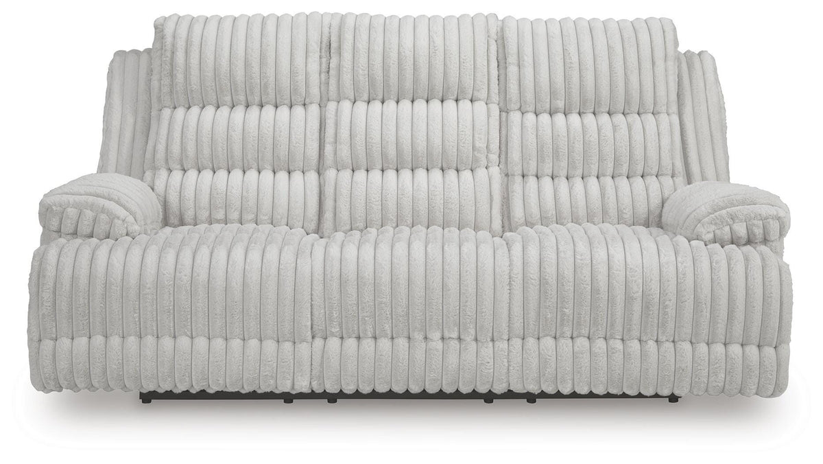 Rhines Falls REC PWR Sofa w/Drop Down Table Velvet