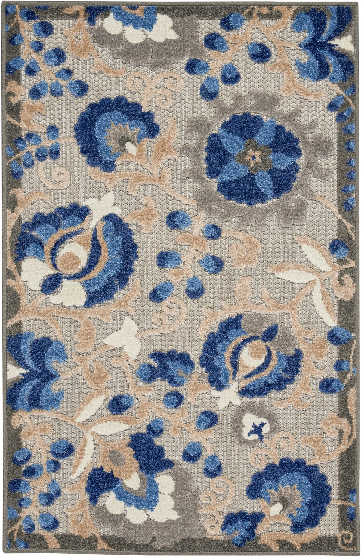 Aloha ALH17 Natural Blue Rug - Rectangle