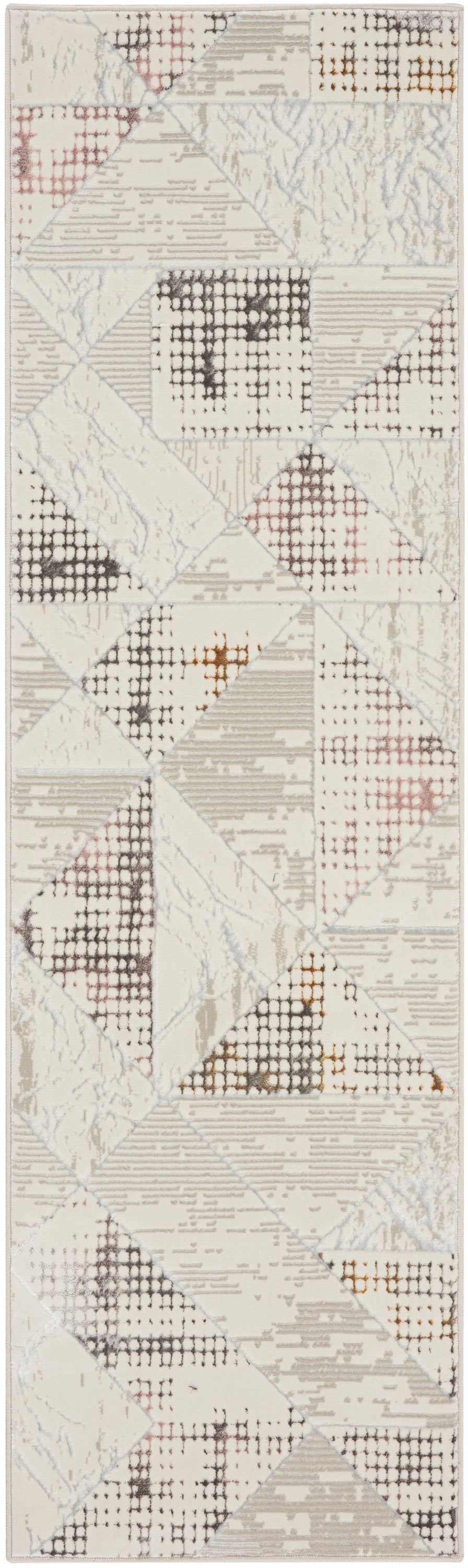 Glitz GLZ04 Ivory Multicolor Rug - Runner