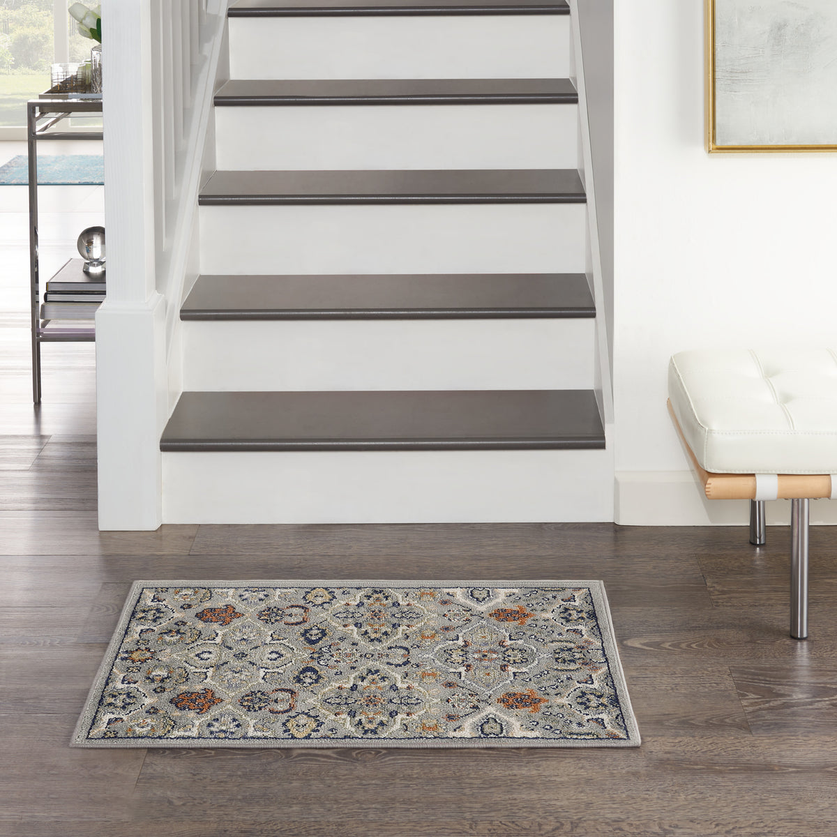 Allur ALR03 Grey Rug - room scene
