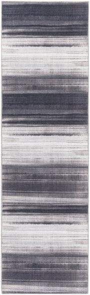 Launder LDR01 Ivory Black Rug - Runner