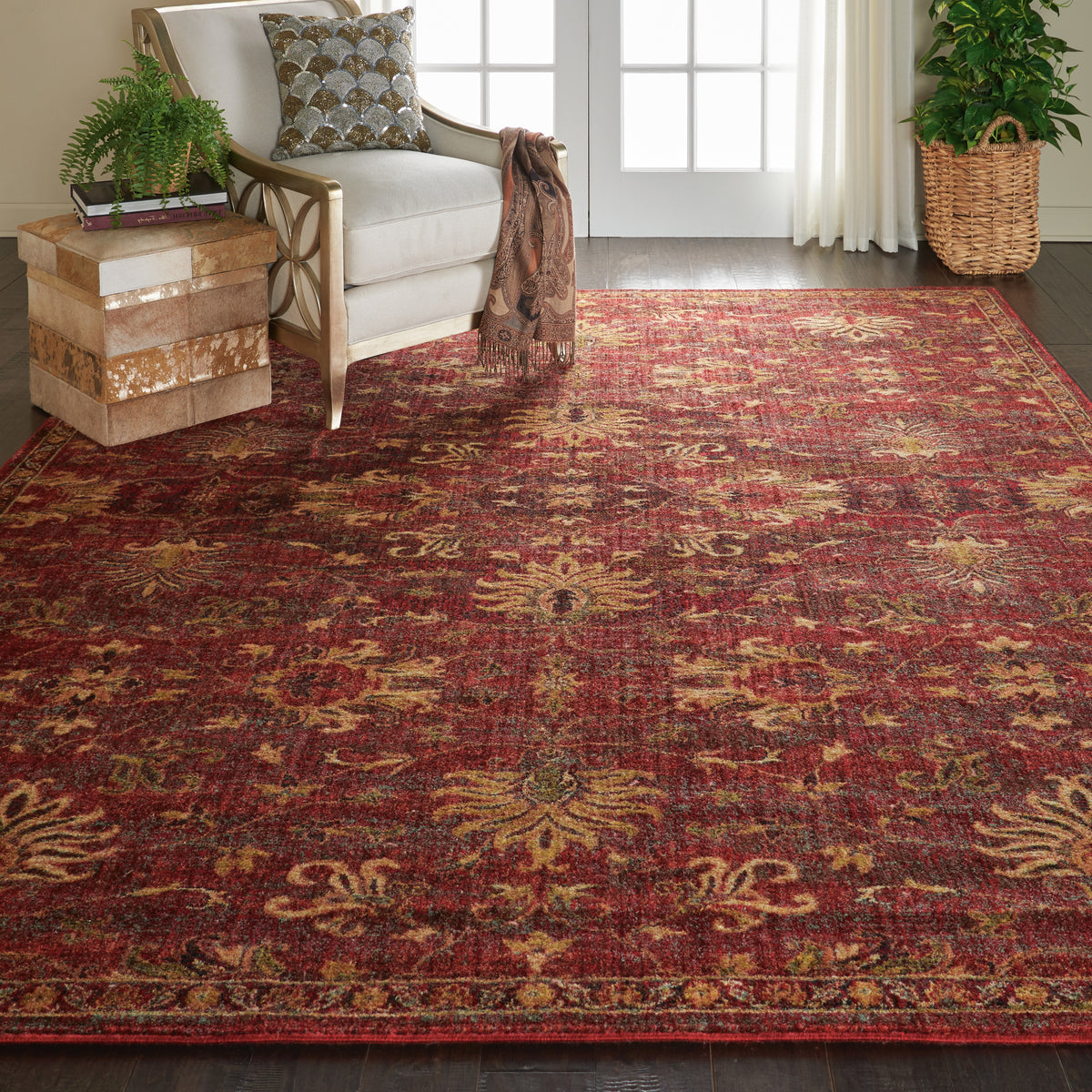 Jewel JEL02 Brick Rug - room scene