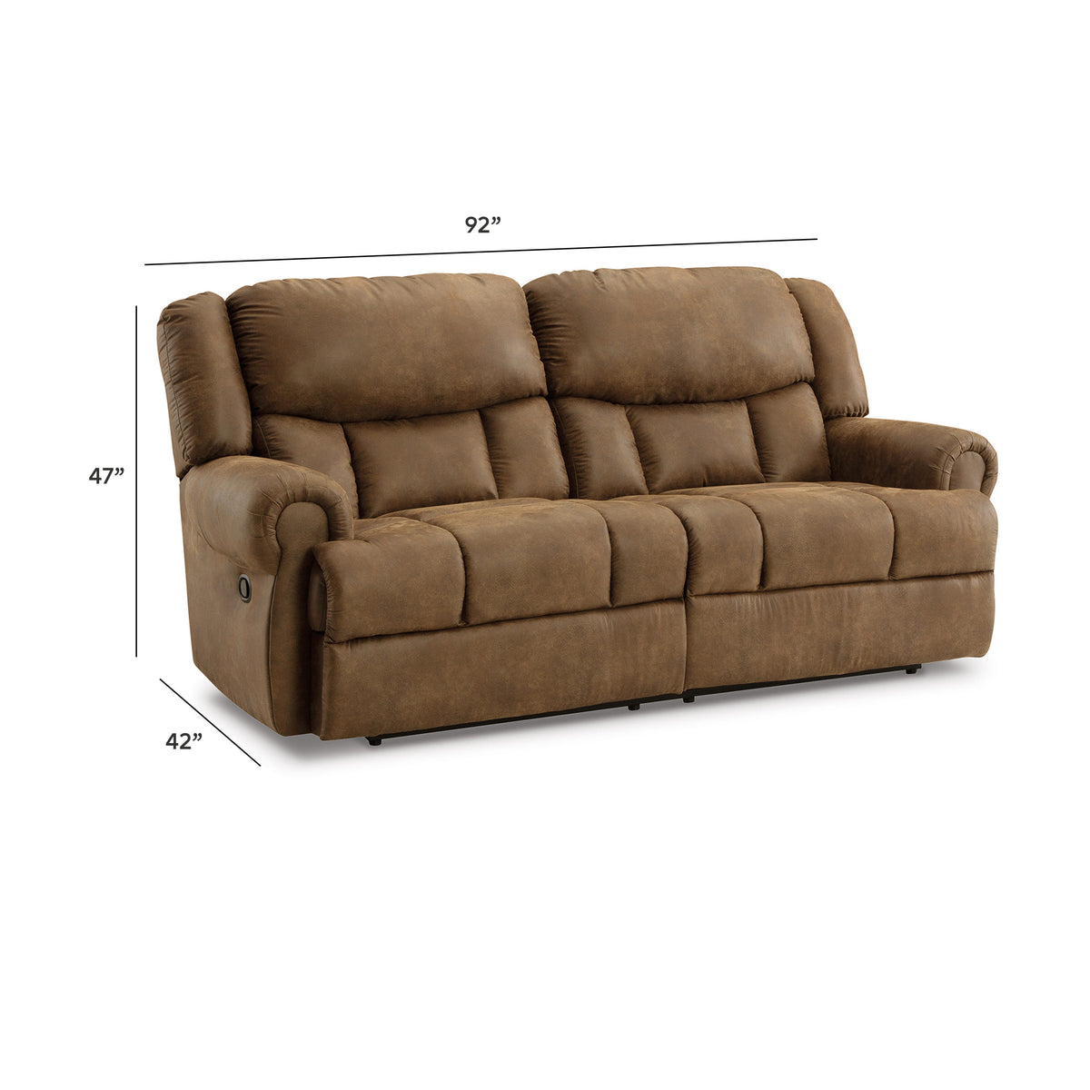 Boothbay 2 Seat Reclining Sofa Faux Leather
