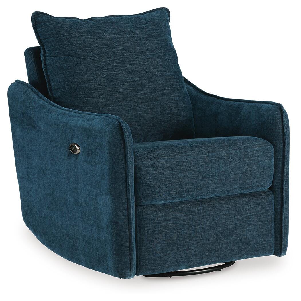 McBurg Swivel Power Recliner Microfiber