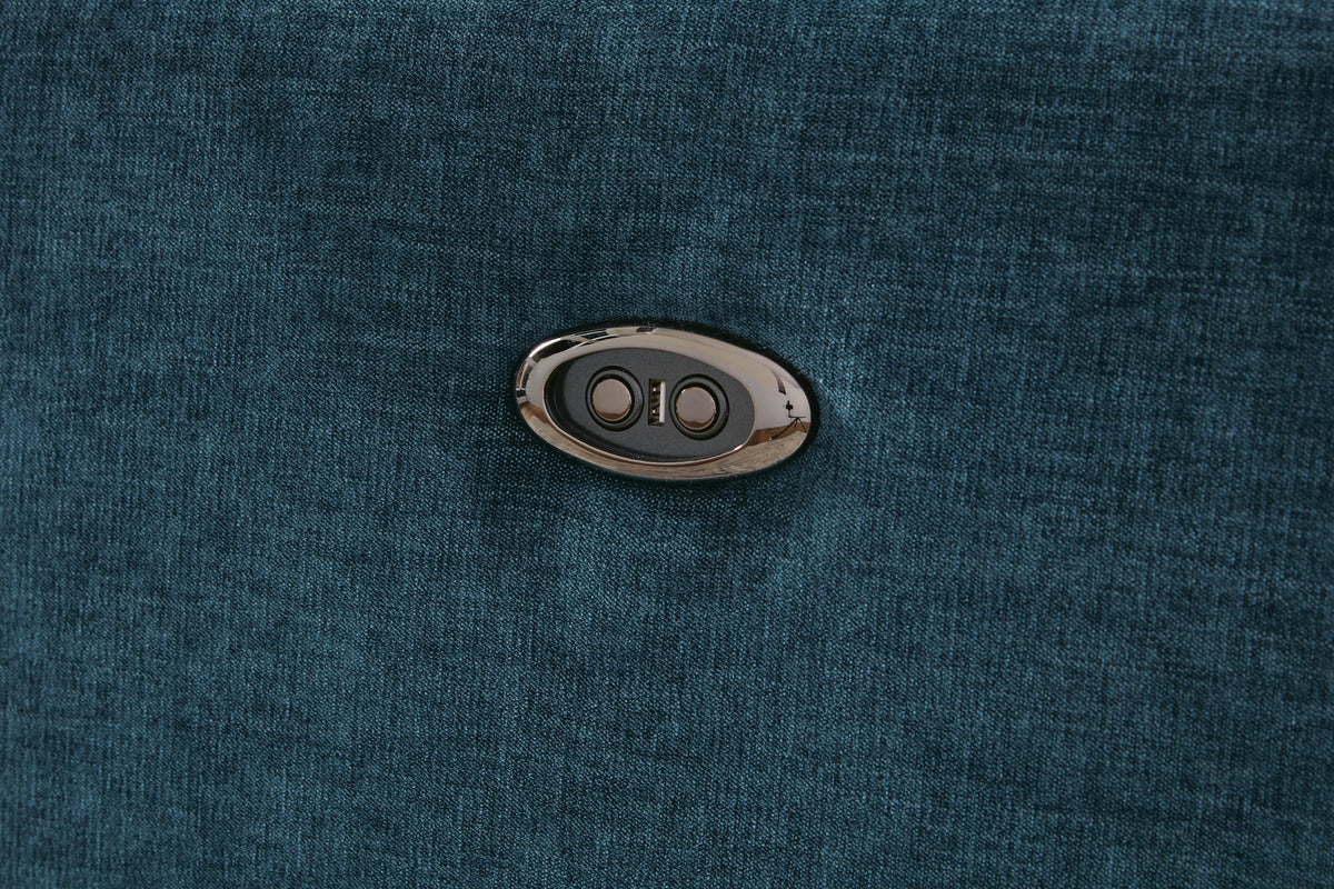 McBurg Swivel Power Recliner Microfiber