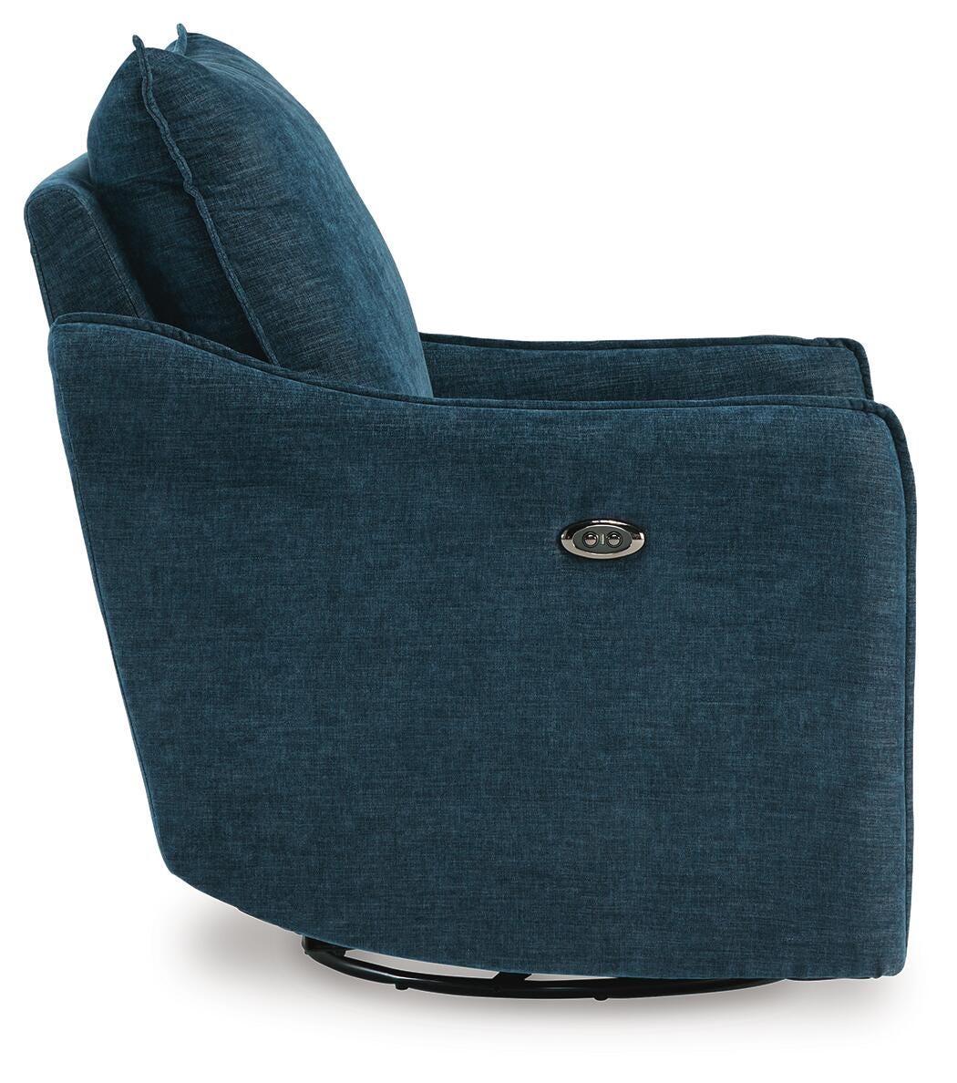 McBurg Swivel Power Recliner Microfiber
