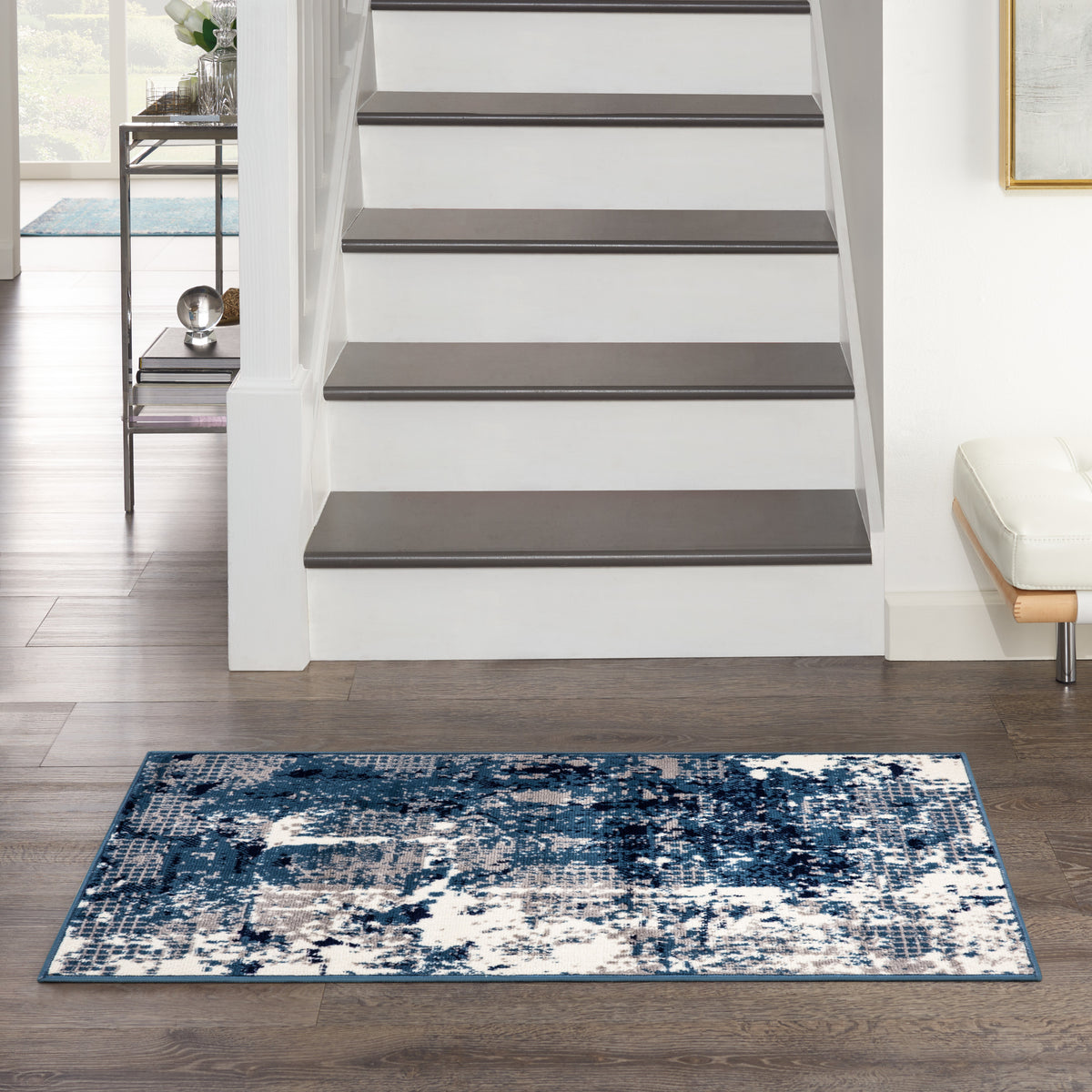 Grafix GRF38 Navy Blue Rug - room scene