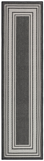 Horizon Indoor/Outdoor HOZ03 Black Rug - Runner