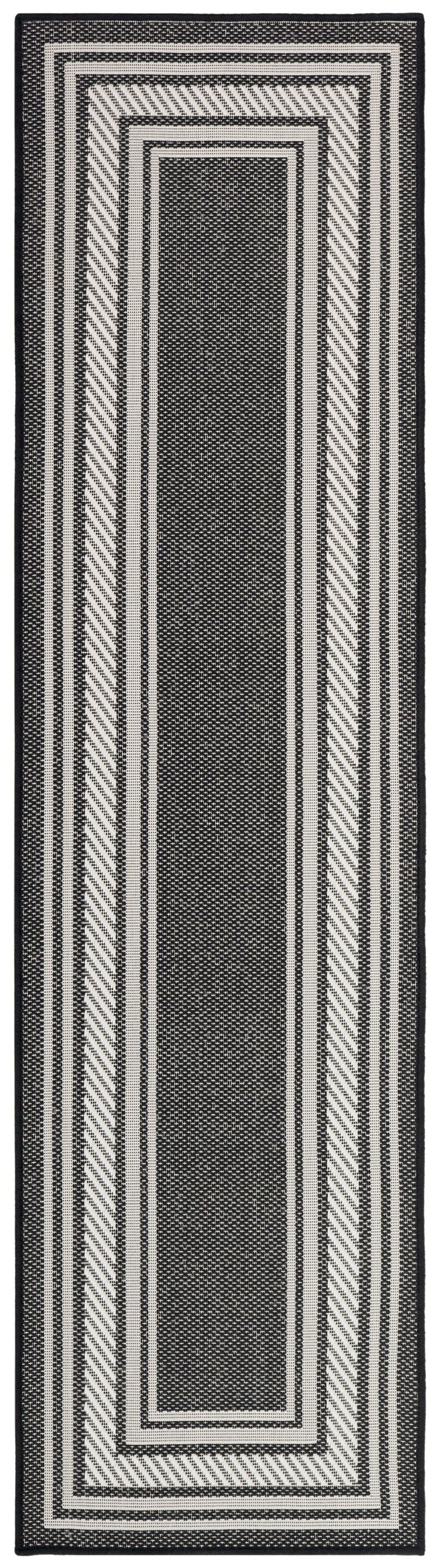 Horizon Indoor/Outdoor HOZ03 Black Rug - Runner