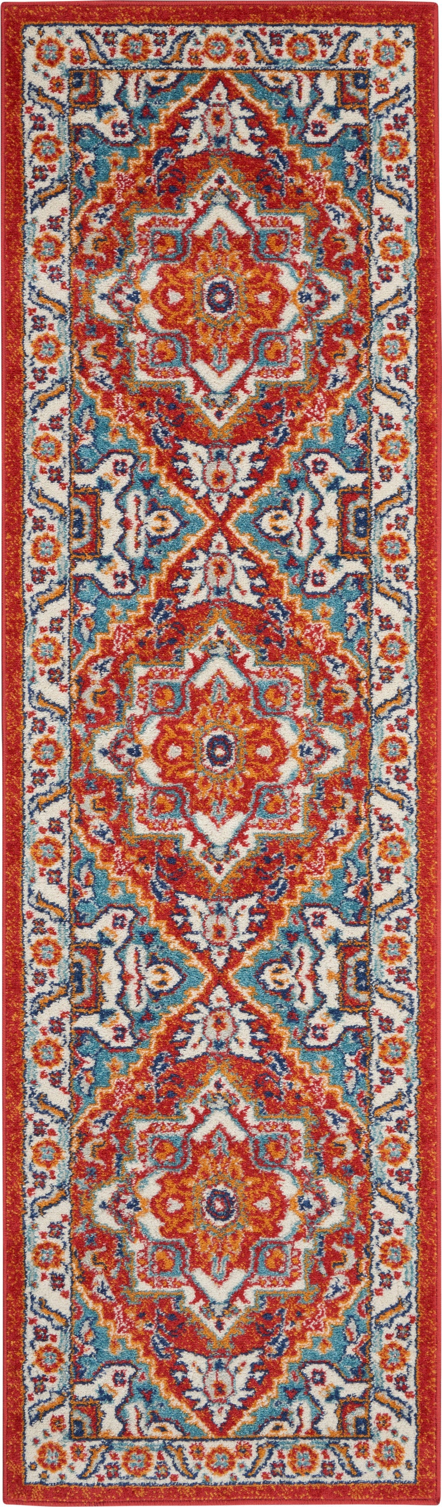 Passion PSN33 Red Multicolor Rug - Runner