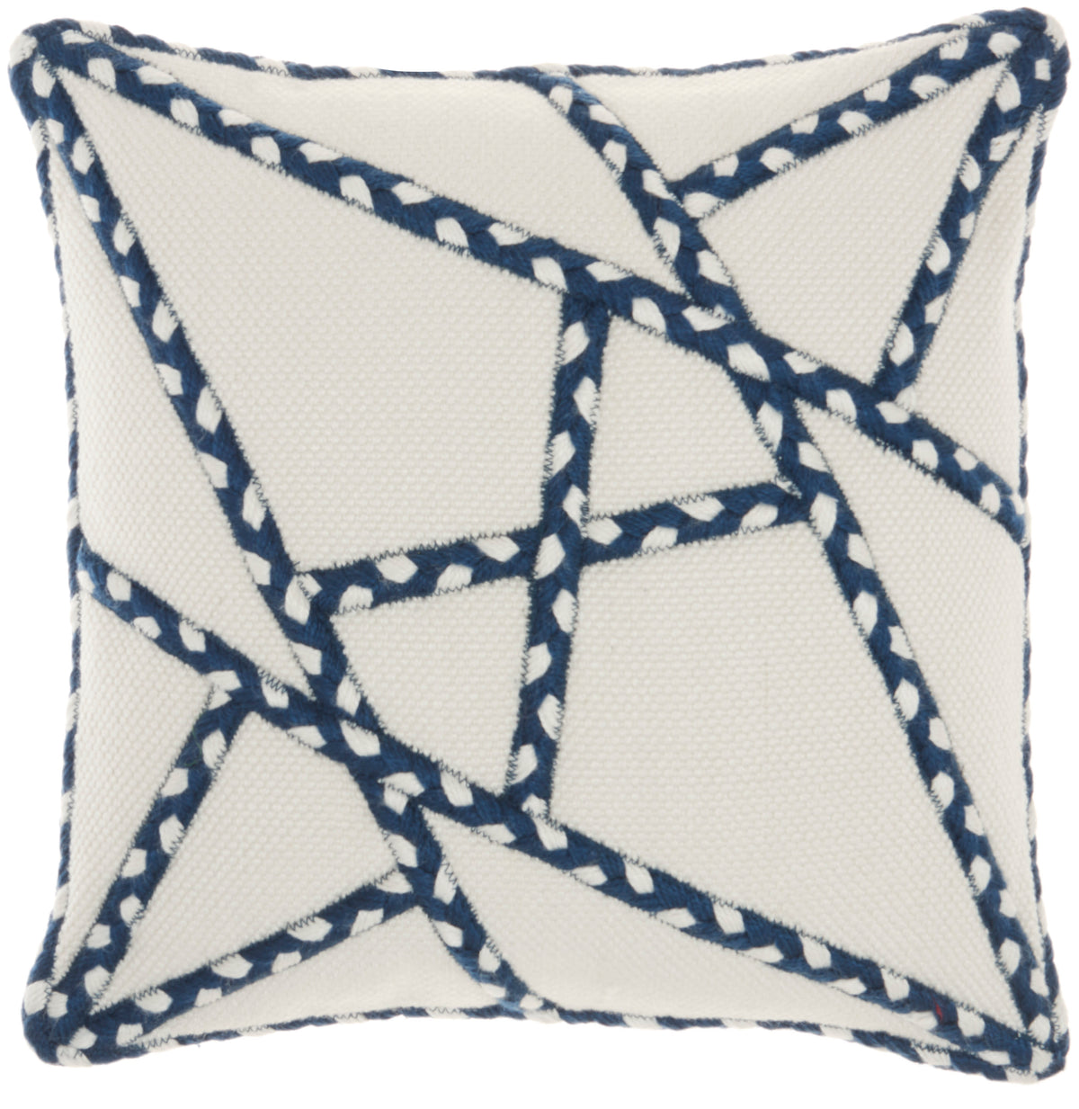 Outdoor Pillows VJ006 Navy 18" x 18" Throw Pillows