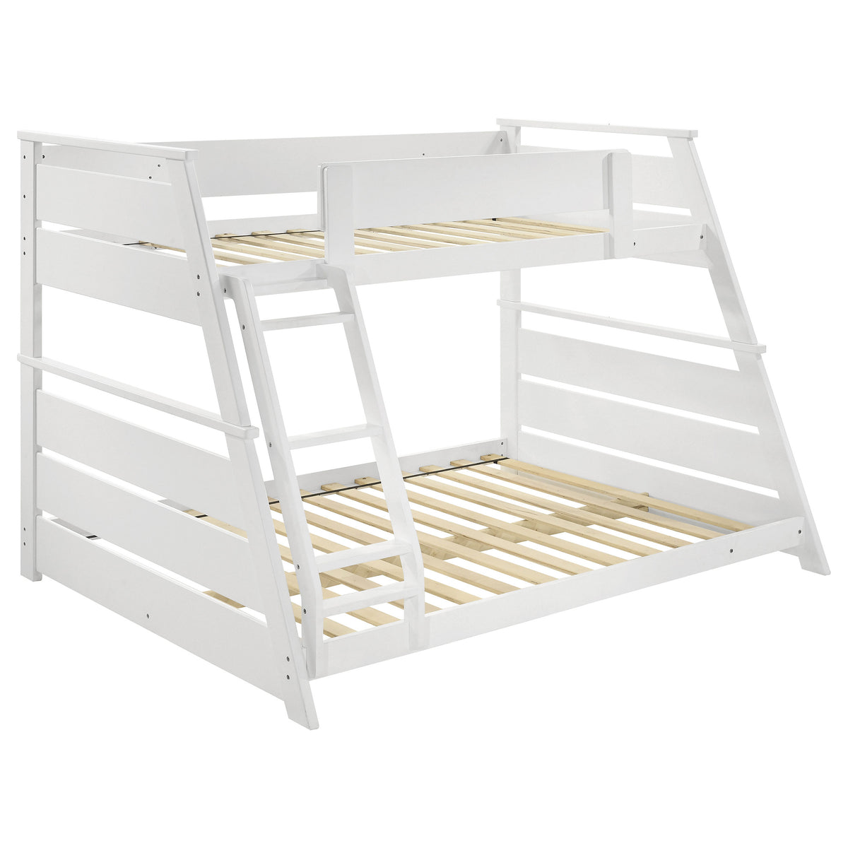 Holden Wood Veneer Twin Over Full Bunk Bed - White