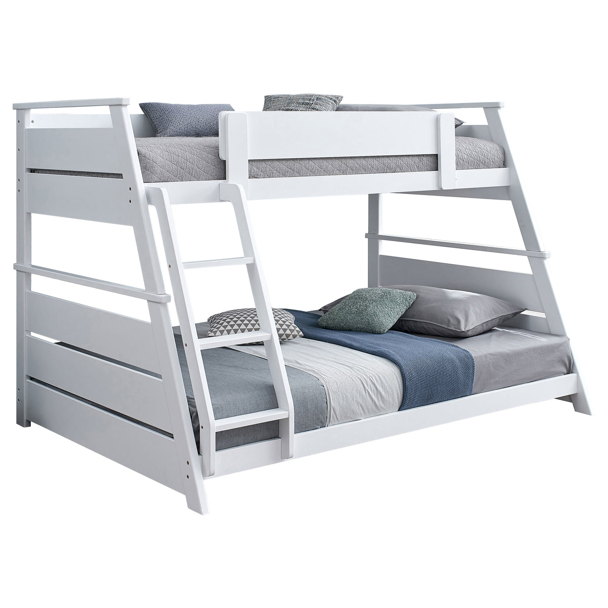 Holden Wood Veneer Twin Over Full Bunk Bed - White