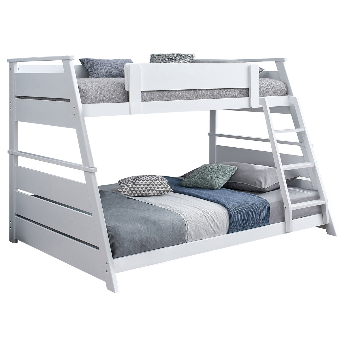 Holden Wood Veneer Twin Over Full Bunk Bed - White