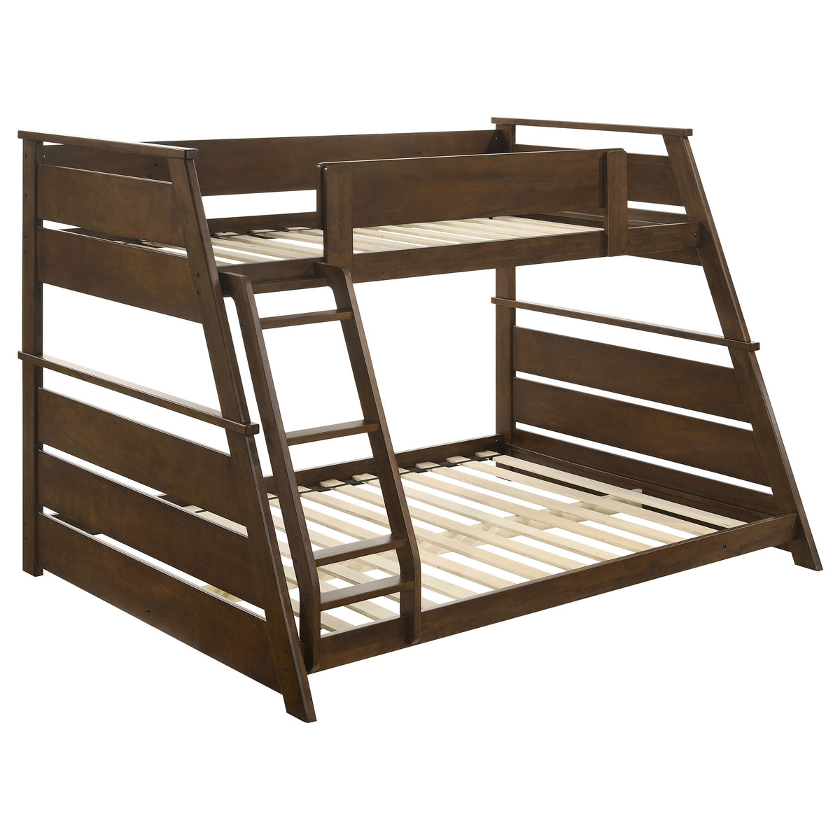 Holden Wood Veneer Twin Over Full Bunk Bed - Walnut