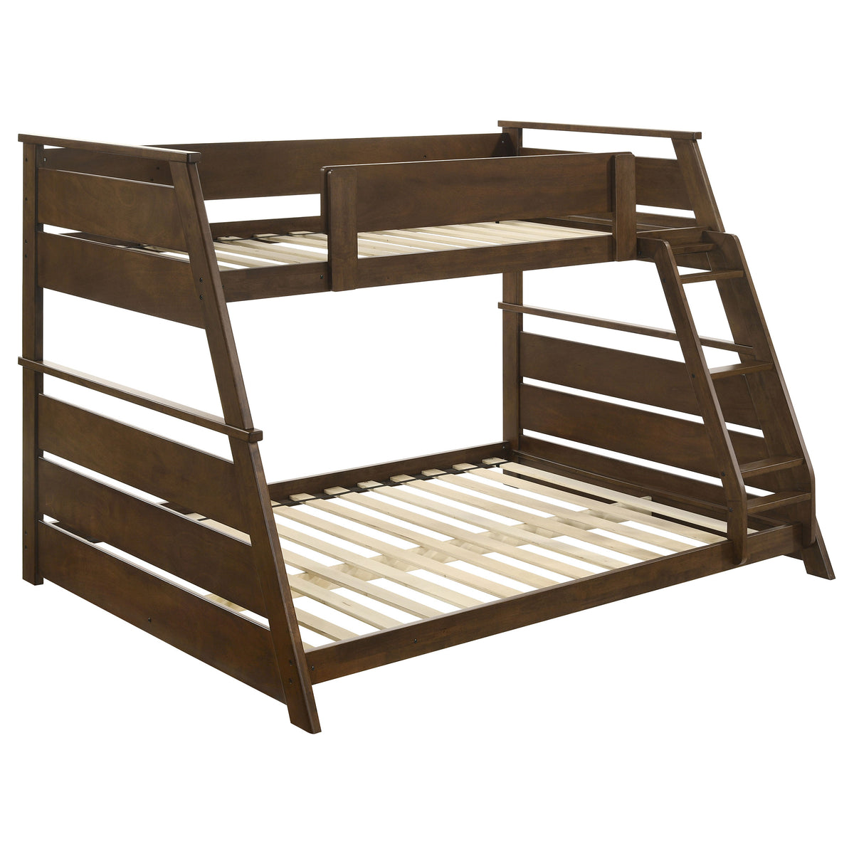 Holden Wood Veneer Twin Over Full Bunk Bed - Walnut