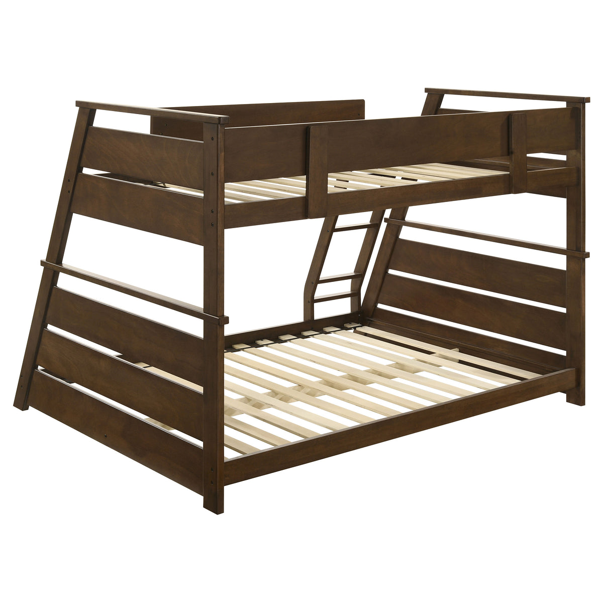Holden Wood Veneer Twin Over Full Bunk Bed - Walnut