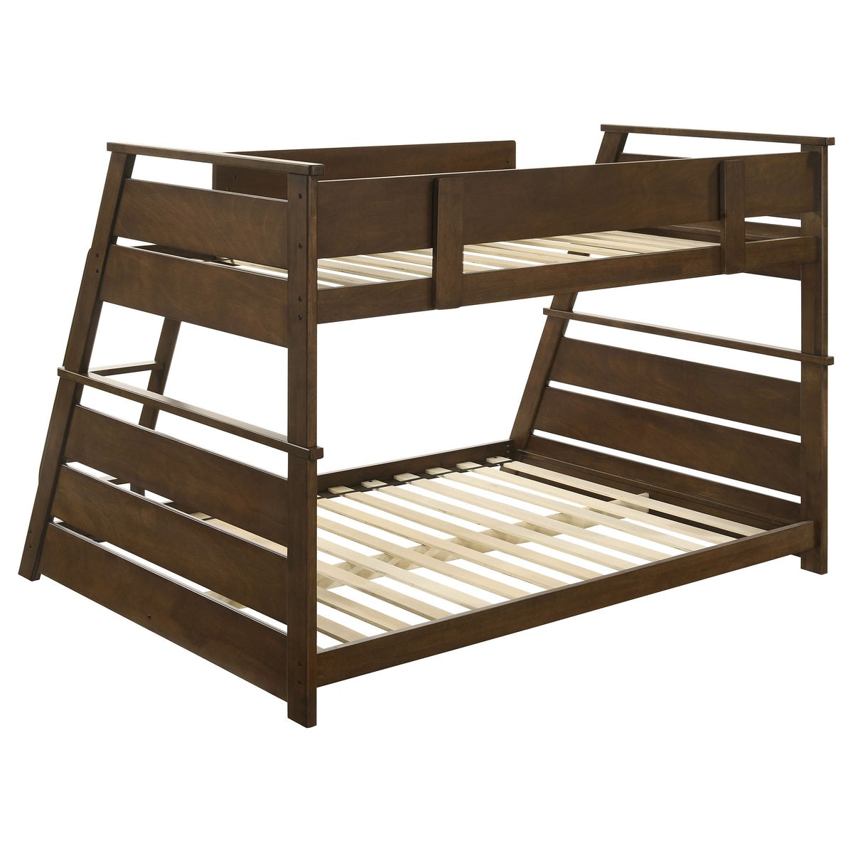 Holden Wood Veneer Twin Over Full Bunk Bed - Walnut