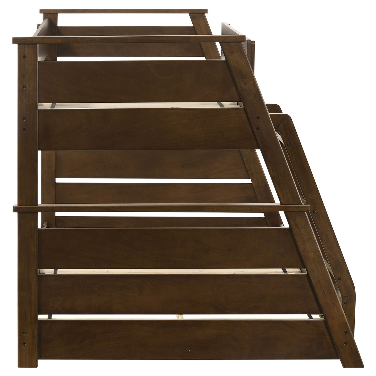 Holden Wood Veneer Twin Over Full Bunk Bed - Walnut