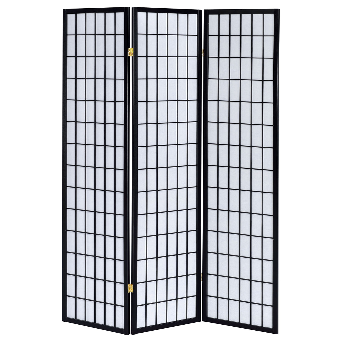 Carrie 3-Panel Room Divider Folding Shoji Screen - Black