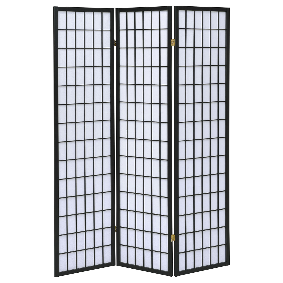 Carrie 3-Panel Room Divider Folding Shoji Screen - Black