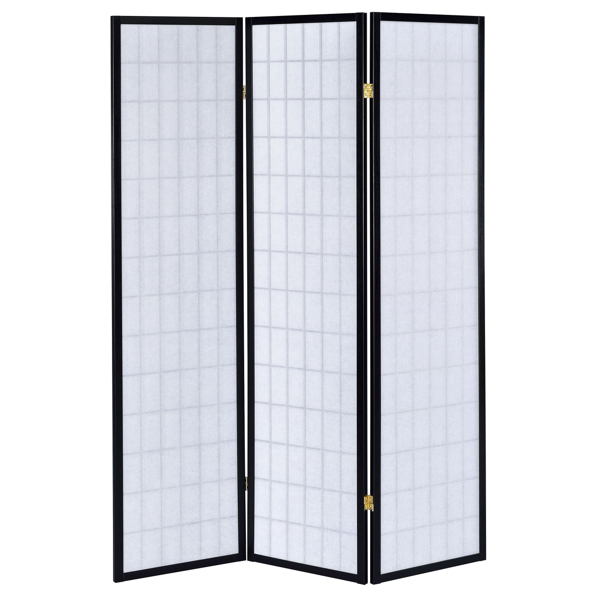 Carrie 3-Panel Room Divider Folding Shoji Screen - Black