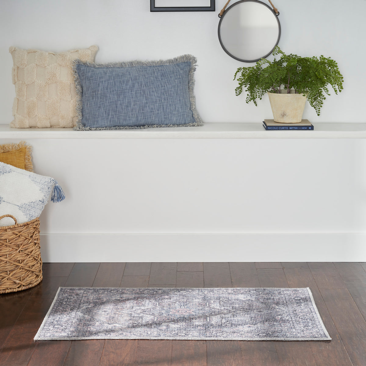 New Concept Washables SR101 Grey Rug - room scene