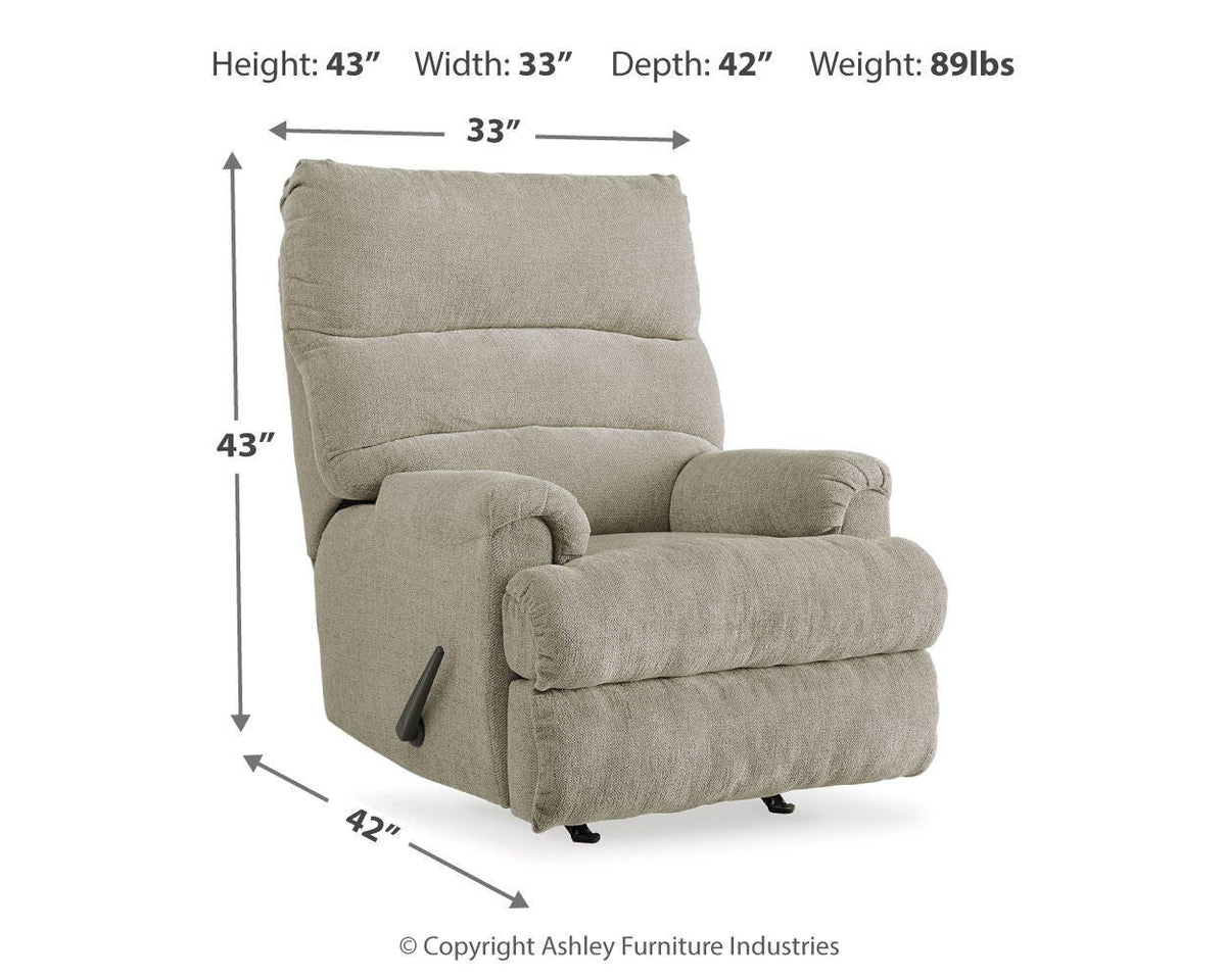 Man Fort Rocker Recliner Chenille