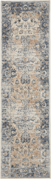 Malta MAI13 Blue Ivory Rug - Runner